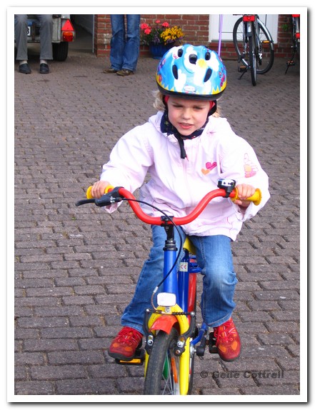 Geshe on bike