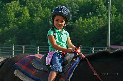 GG-Riding.jpg - Giselle took lessons every day in preparation for joining the trail rides - maybe next year?